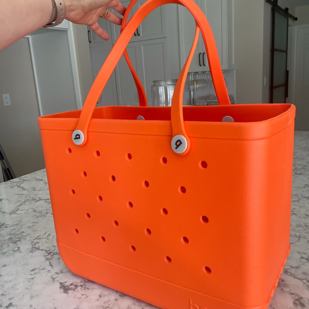 Bogg brand orange bag